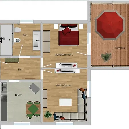 Am Quellenhaeuschen Apartment Naila